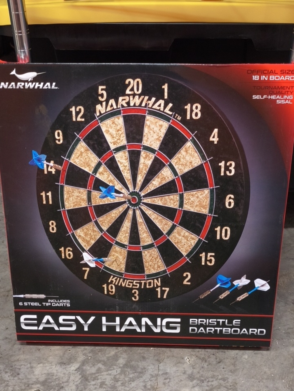 Narwhal Sisal Easy Hang Dartboard